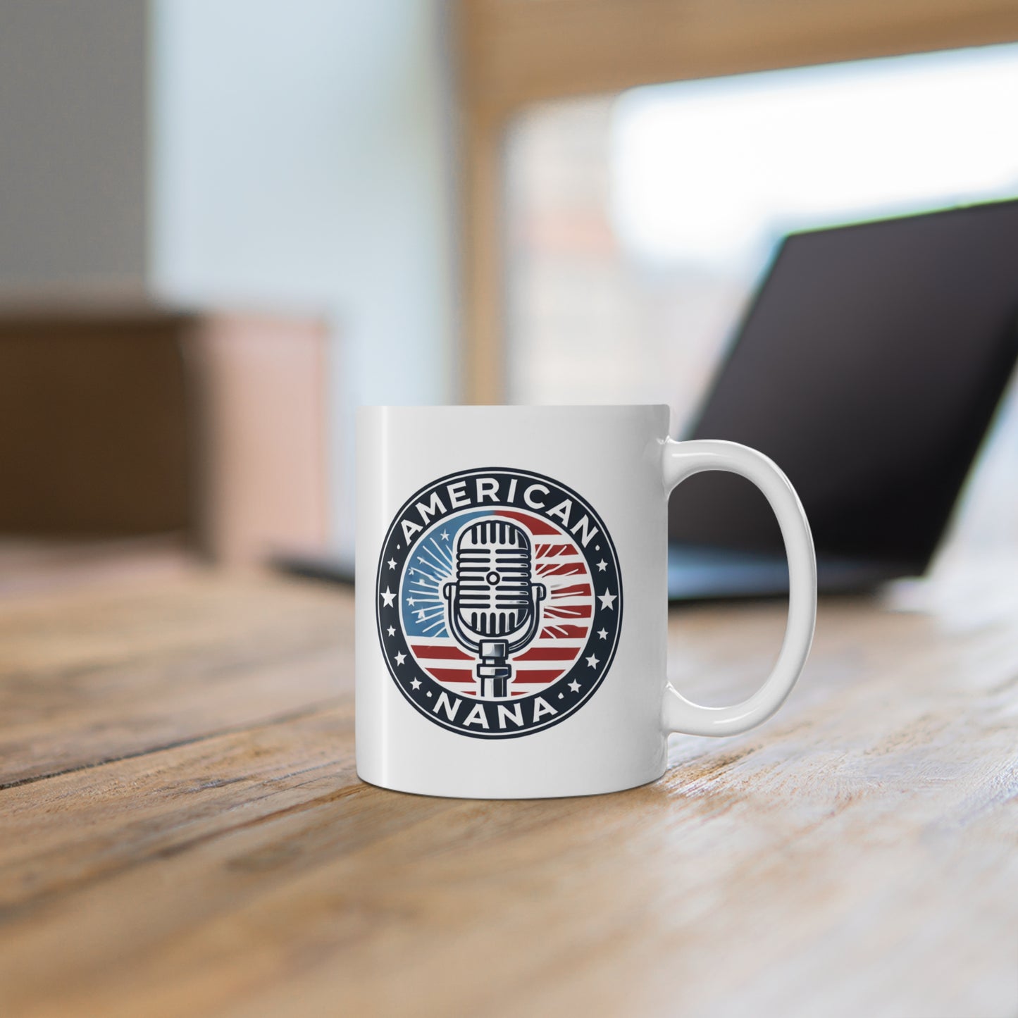 American Nana Podcast Mug – Truth, Wellness & The American Way
