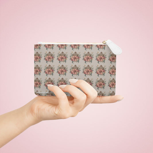 Express & Express Royalty with pink flower Mini Clutch Bag
